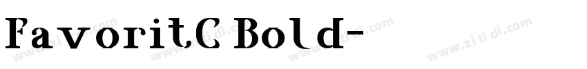 FavoritC Bold字体转换